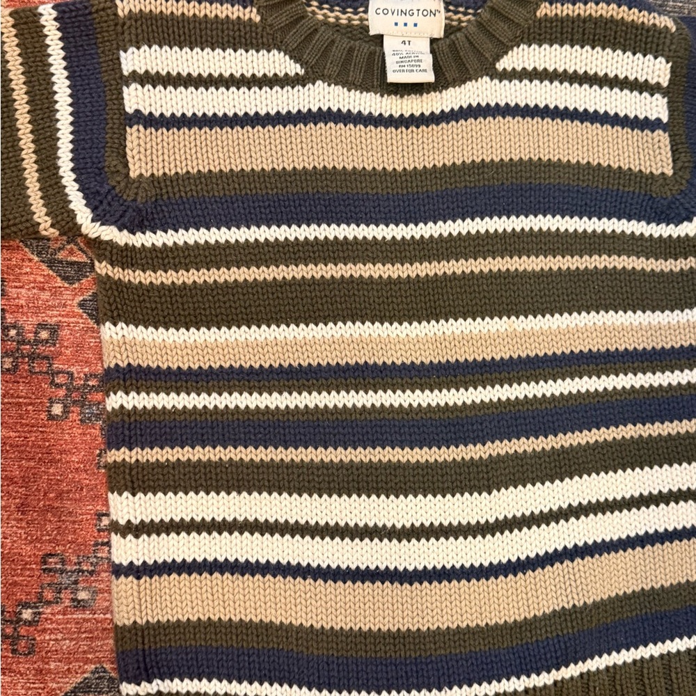 Covington Multicolor Striped Sweater